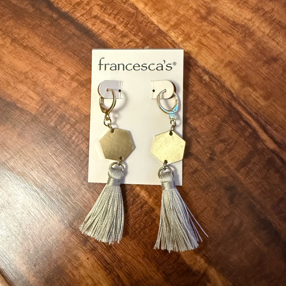 🌊Buy 2 get 1 Free 🌊 Francesca's Gold and Silver Bohemian Tassel Earrings